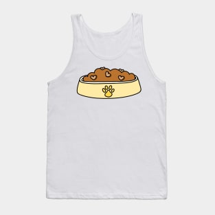 Yellow Heart Pet Food Bowl Tank Top